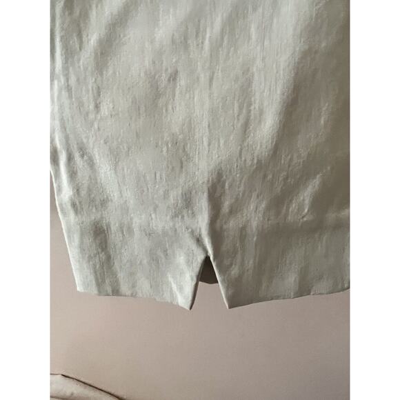 Avenue Montaigne Milan Pull On Pants •10• Beige Khaki Slim Stretch Cropped F954 - Picture 10 of 13